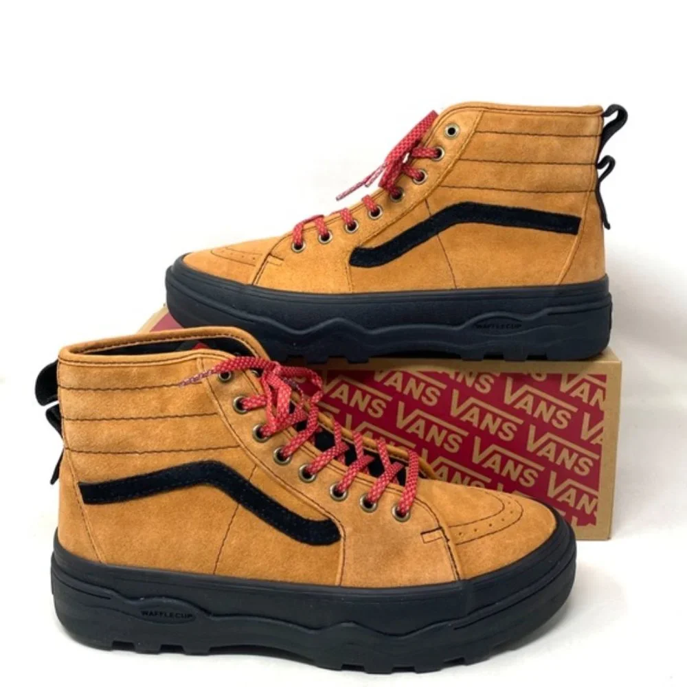 VANS Hiker Suede Sentry Sk8-Hi Boots For Women Black Brown Sneakers VN0A5KY5Y49 - Picture 6 of 10
